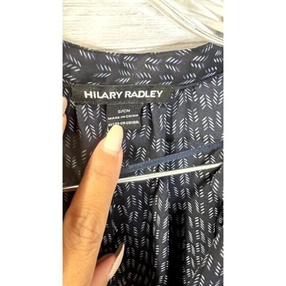 Hilary Radley Women Tunic Dress V-Neck Printed Long sleeves Short Dress‎ - Picture 8 of 10